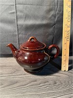 Royal Canadian Pottery Brown Teapot W/Lid