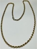 10KT YELLOW GOLD 7.80 GRS 22INCH ROPE CHAIN