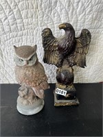 Owl & Eagle Figurines