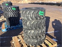 (4) Unused 10-16.5 Skid Steer Tires