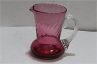 A Small Cranberry Pitcher