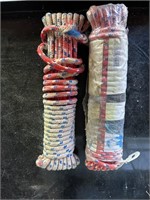 Lot of (2) Double Braded Rope