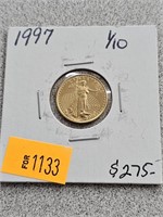 1997 1/10 Fine Gold, $5 Dollar