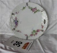 Vintage Plate w/Cut out Handles