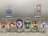 1980’s Autumn Leaf Festival Clear Drinking Glasses