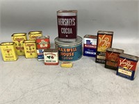 Vintage Food Tins and Spice Containers