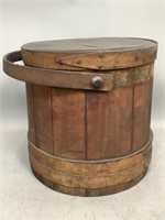 Antique Wooden Firkin/ Sugar Bucket