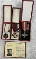 Lot Of 4 Polish Military Items