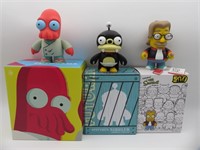 The Simpsons/Futurama Kidrobot Vinyl Art Toys Lot