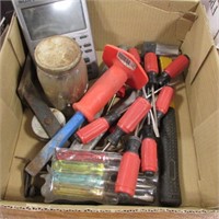 BOX OF MISC TOOLS