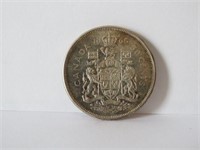 1965 CANADIAN 50 CENTS SILVER COIN