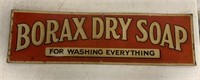 Borax Dry Soap metal sign