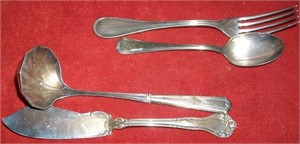 2 Marked Sterling & Christofle Spoon & Fork