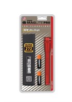Maglite Pro 2 Red Led Flashlight W/ Holster