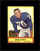 1963 Topps #59 Sam Huff SP EX to EX-MT+