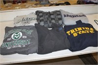 LOT OF FIVE SPORTS HOODIES/PULLOVERS