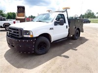 2002 Ford F250 XL Super Duty 4x4 Service Truck 1FD