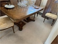TABLE & 6 CHAIRS - 29X93X41" - 1. LEAF 18"