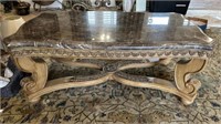 21st Century Italian Faux Marble Top Coffee Table