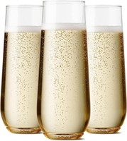 TOSSWARE POP 9oz Plastic Champagne Glasses
