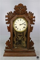 Eastlake Wood Clock w/Key