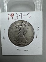 1939-S Silver Walking Liberty Half Dollar