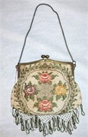 Lady's beaded purse, 9 1/2"