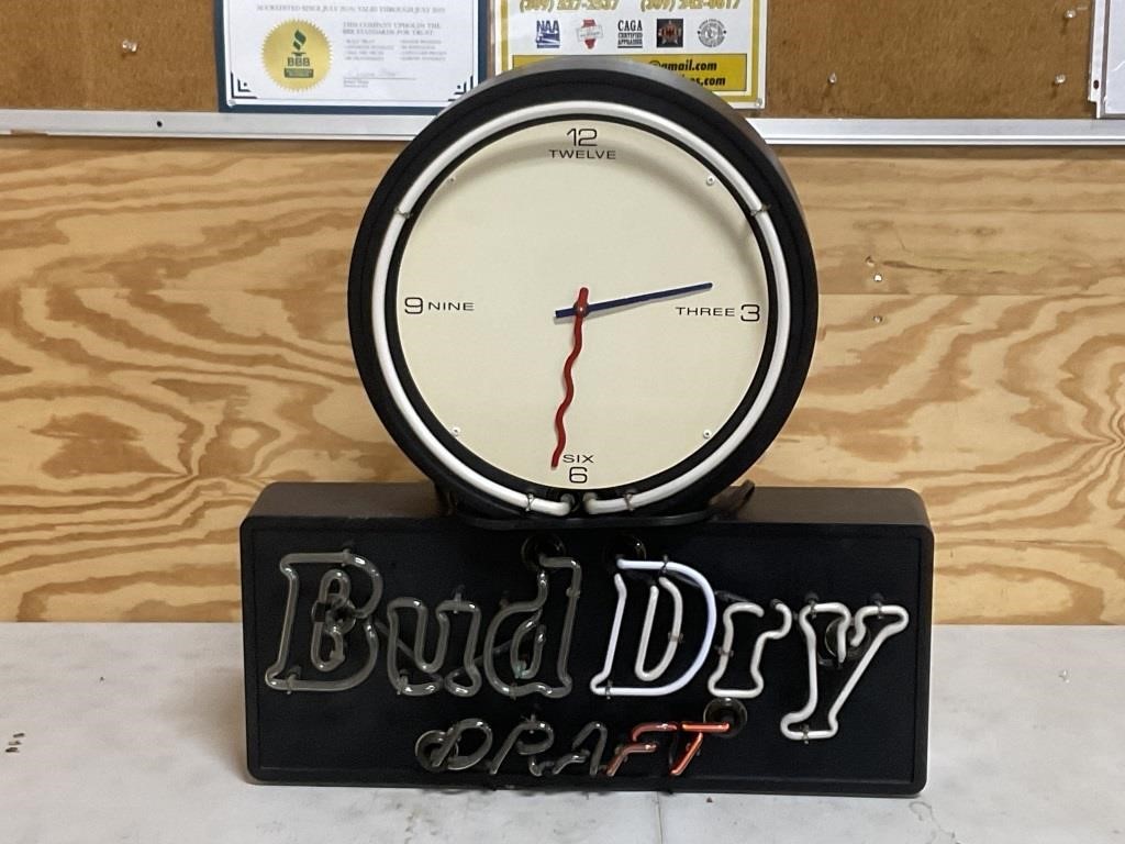 Bud Dry Neon Beer Light…PU ONLY