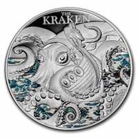 2023 2 Oz Silver Pf Mythical Creatures: The Kraken