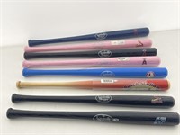 Mini baseball bat collection