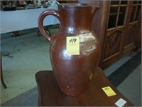 TOC brown pottery jug