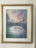 Sail Boats - Framed Print By La Foret