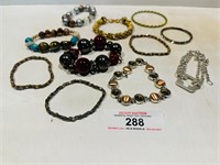 Lot of Costume Jewelry Bracelets (some vintage)