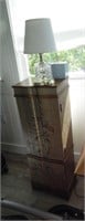 JEWELRY ARMOIRE AND LAMP