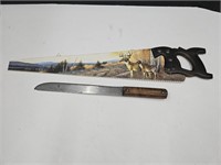 Hand Saw Painted, Saw Knife