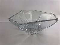 Large Miler Rogaska Crystal 6-Sided Bowl