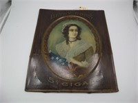 Betsy Ross Cigar Tin Litho Sign - 1920s - 30s