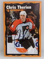 Chris Therien Signed Stat Card