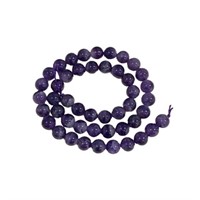 Natural Dogtooth Amethyst 8mm 15inch Strand Beads