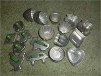 vintage cookie cutters & Jello marked molds