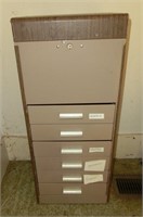 metal drawer office cabinet w/file top