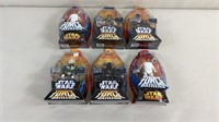 6pc NIP 2005 Star Wars Force Battlers Figures