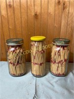 Jars full of matches