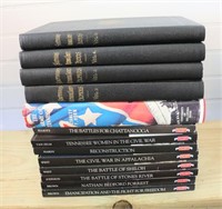 Stack of 13 civil war books