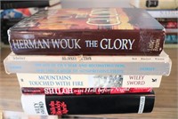 Stack of 6 civil war books
