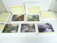 5 Thomas Kinkade Collectable Plates