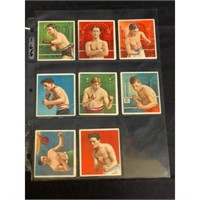 (8) 1910 T218 Boxing Cards