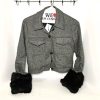Veronica Beard Faux Fur & Cloth Jacket