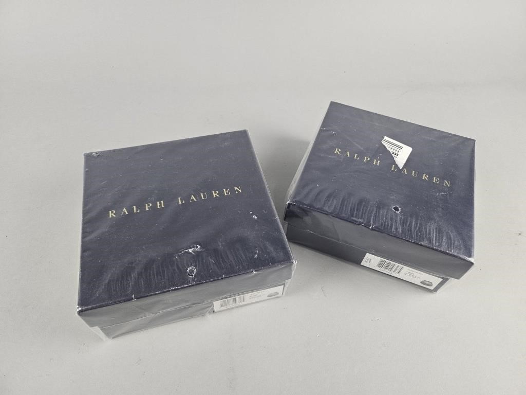 2 New Ralph Lauren Ayers Coasters Sets