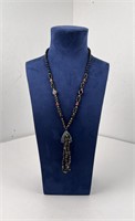 Garnet and Soapstone Necklace